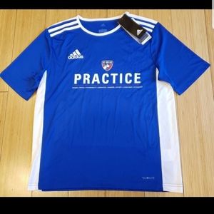Boy's Youth Adidas tee shirt says FC Dallas (L)